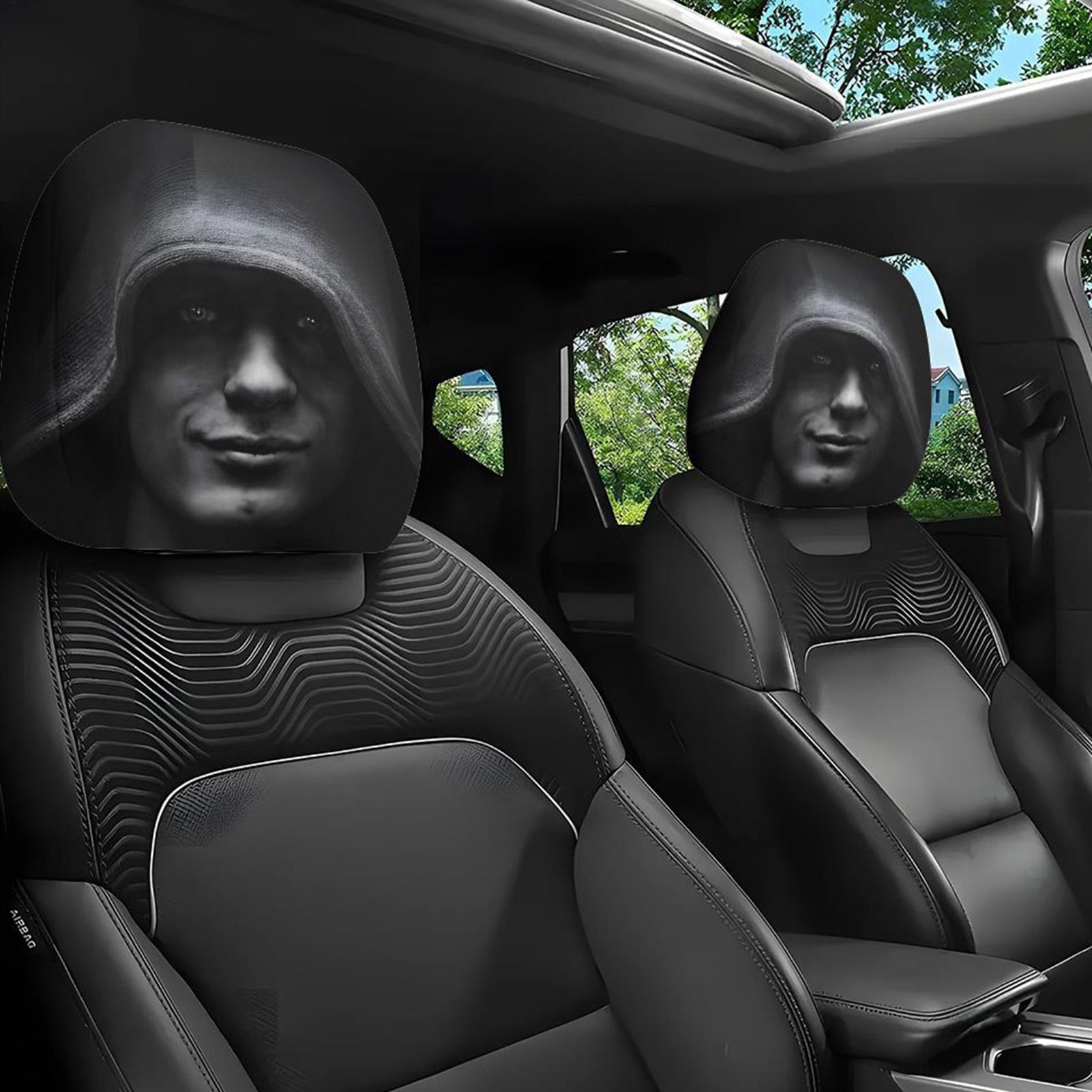 Tech Accessories For Car - Zabawne nakładki na zagłówki samochodowe, akcesoria,