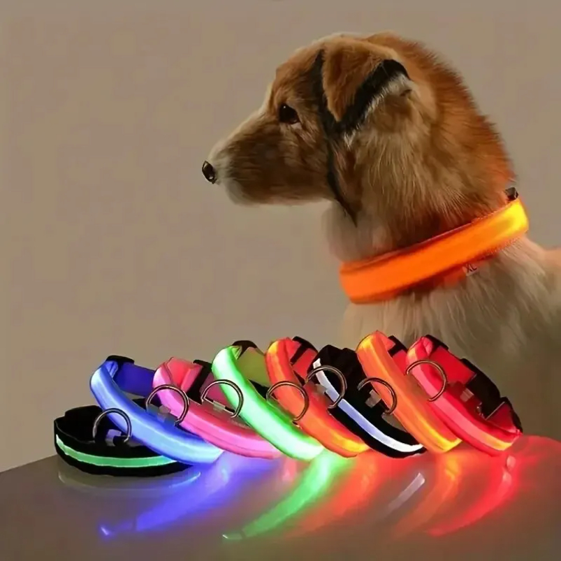 Tech Dog Accessories - Nylonowa Smycz LED dla Psa Świecąca
