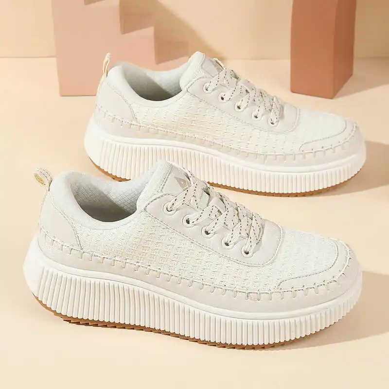 Tech Accessories Designer - Brązowe buty damskie mieszkania jesienne buty