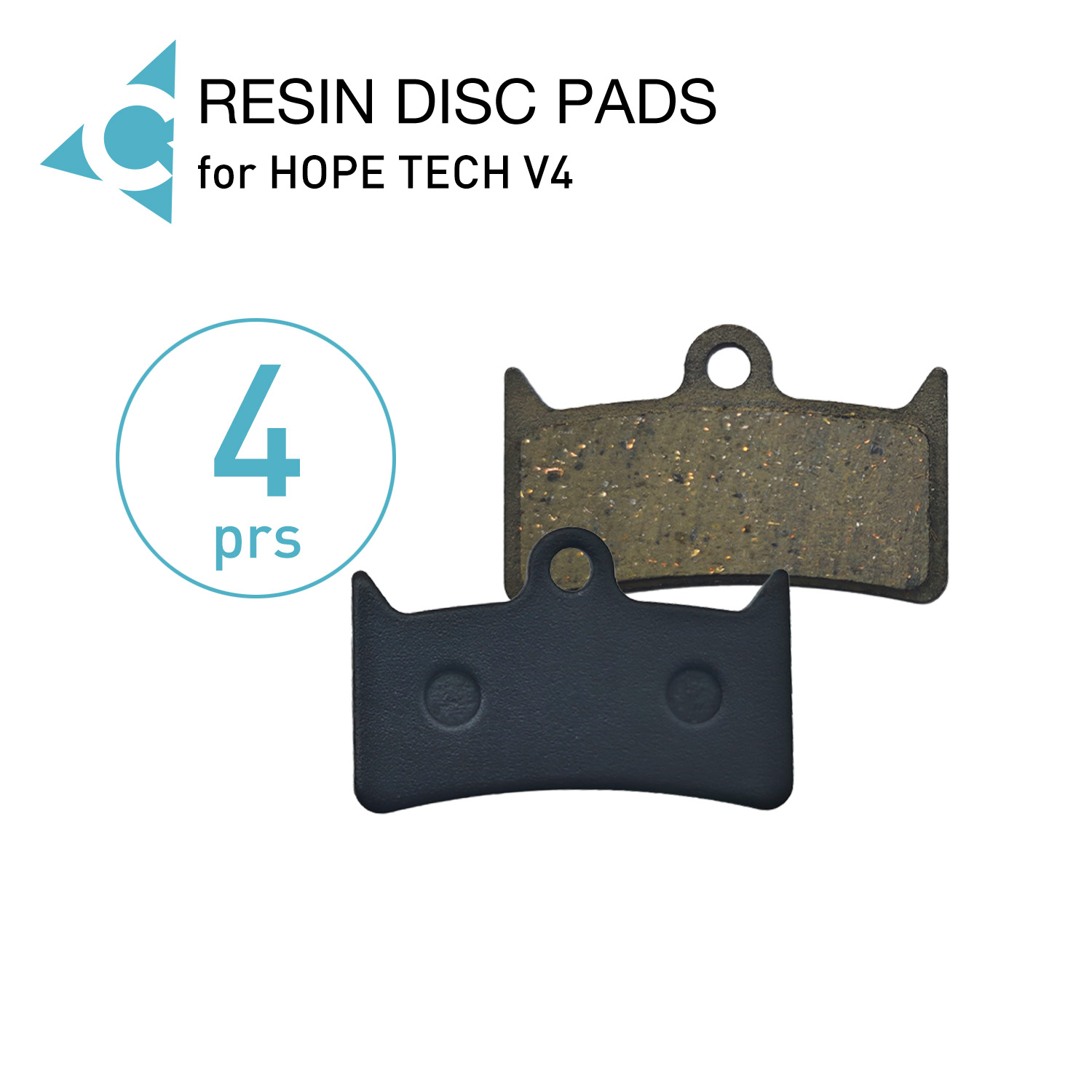 Tech Bike Accessories - 4 pary klocków hamulcowych do rowerów