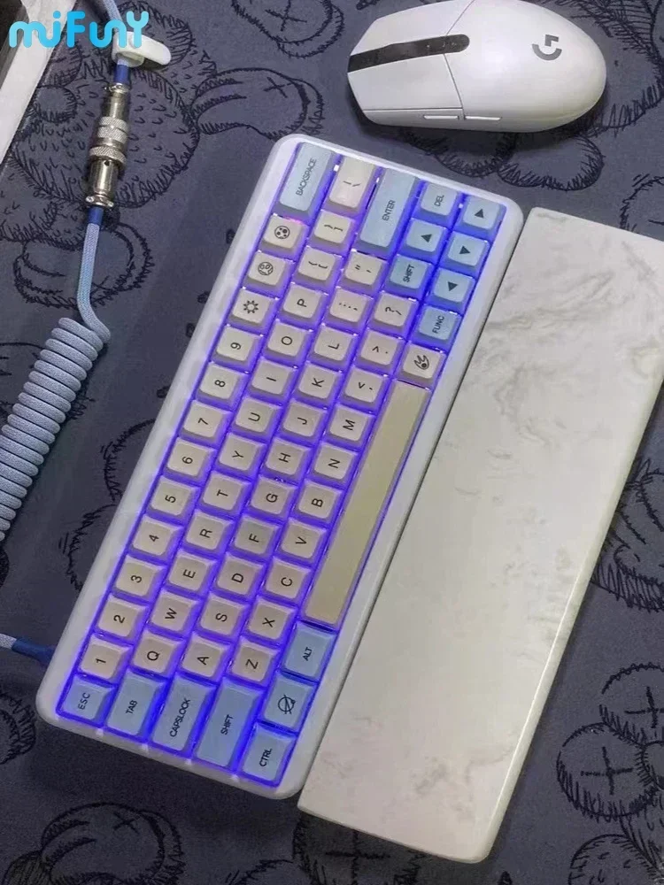 Keyboard Wrist Pad Leather - Marmurowa podpórka pod nadgarstek klawiatury Wygodna
