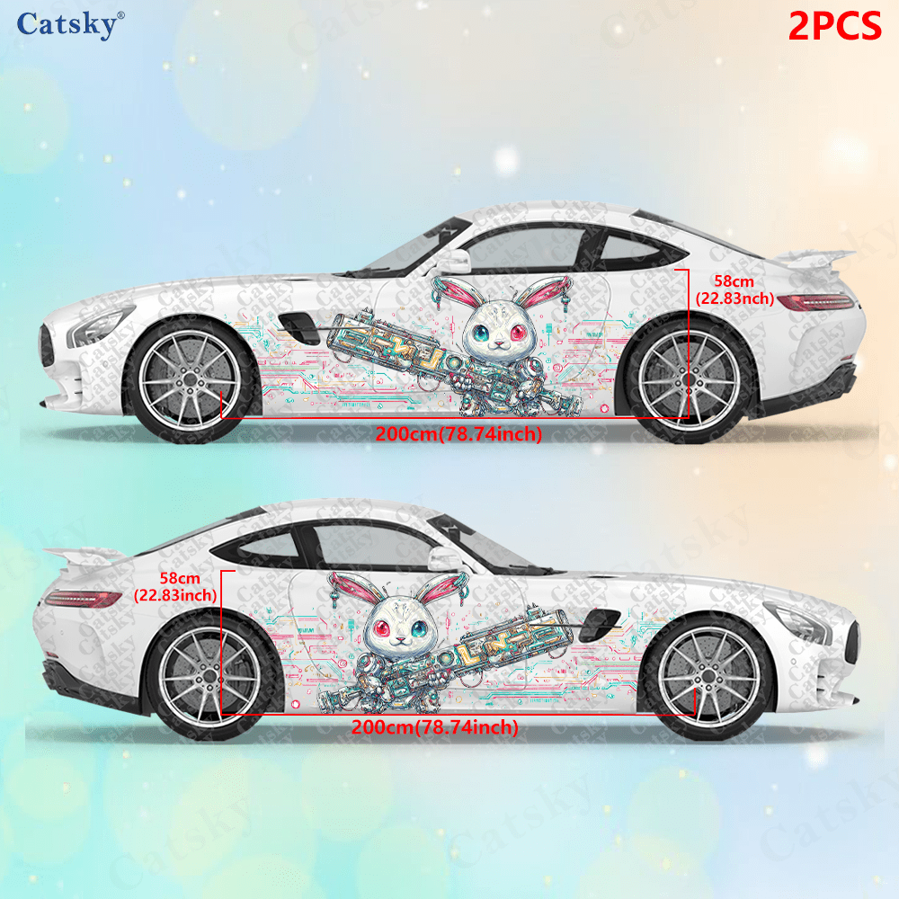 2 szt. Cyberpunkowe naklejki n – Tech Accessories For Car recenzja i cena