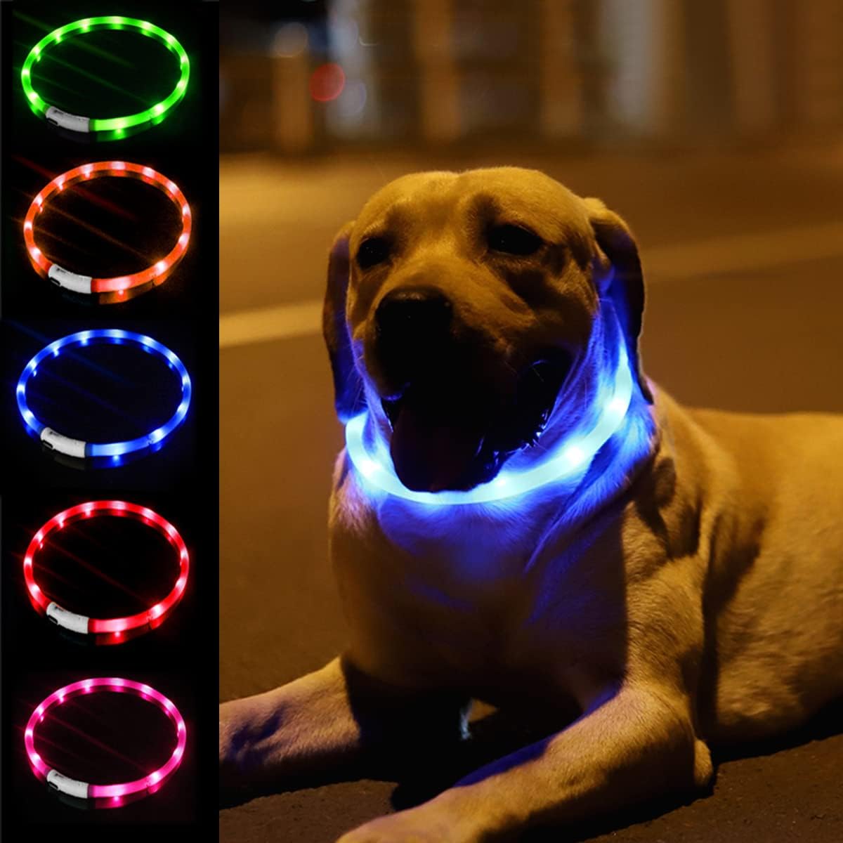 Silikonowa obroża LED dla psa, – Tech Dog Accessories recenzja i cena