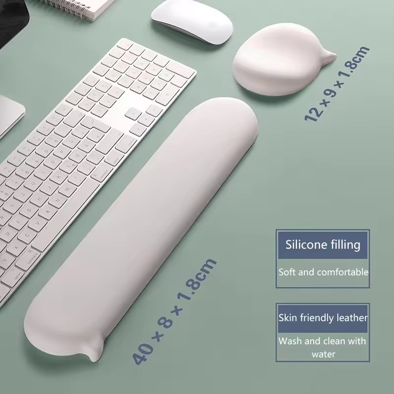 Podkładka pod mysz Silikonowa  – Keyboard Wrist Pad Leather recenzja i cena